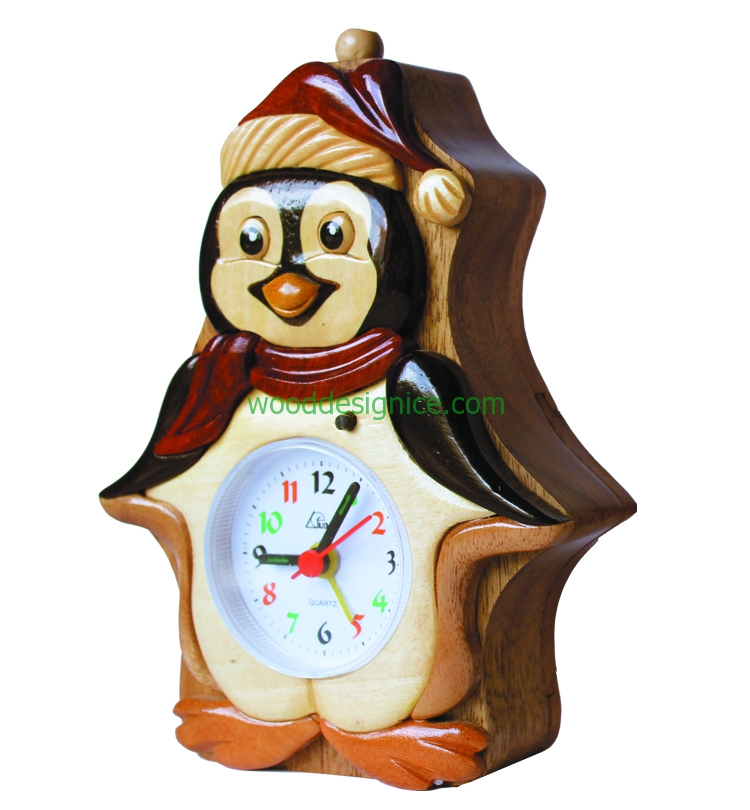 Wooden Clock Alarm CLK004